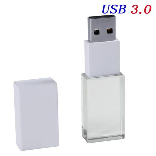 (White without box 16GB) Cl USB 3.0 pour photographie crative de mariage,support  mmoire de 64 go 64 go 32 go 128 go,gravure Laser 3D,disque U