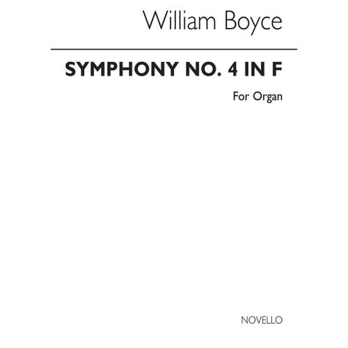 William Boyce : Symphony No.4 In F (Organ) - Recueil Avec Cd Organ Musnov950008