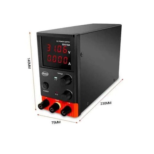 0-30 V 0-10 A OUBEL Alimentation Stabilise DC Rglable Numrique  Commutation avec Affichage LED  4 ChiffresCordon D\Alimentati