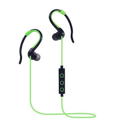 008 couteurs intra-auriculaires Bluetooth sans fil avec crochet d'oreille et contrle de fil avec micro, prise en charge des appels mains libres