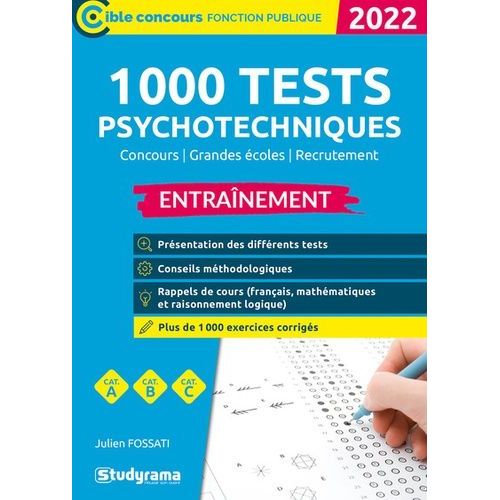 1000 Tests Psychotechniques    Format Grand Format 