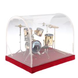 Échelle 1:12 Violet Tambour Kit & Case tumdee maison de poupées instrument musique accessoire 