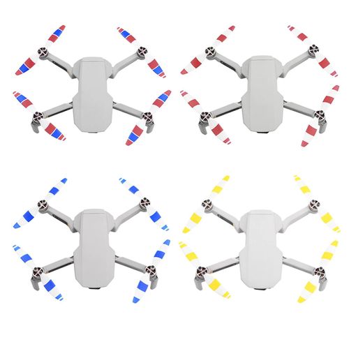 1/2/4 Paire Stable Lgre Hlices Drone Accessoire Pour Dji Mavic Mini 2_Orange Noir 4