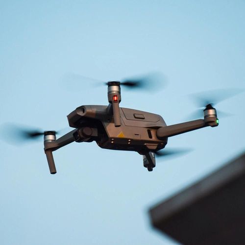 1/2/4 Paires D'hlices De Rechange Pliables  Faible Bruit Pour Dji Mavic Air 2 Drone_Golden Edge_1 Paire