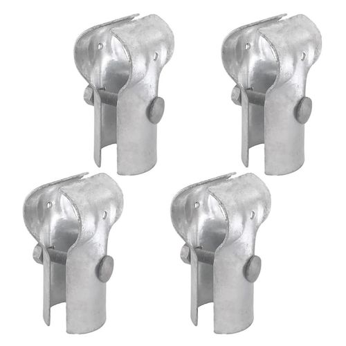 1-3/8in X 1-3/8in End Rail T Clamp, Galvanized Steel Chain Link Fence T Clamp, End Rail Clamp For 1