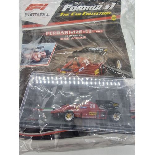 1:43 Model Of Rene Arnoux Ferrari 126 C3 Formula 1 Car From 1983 With Magazine