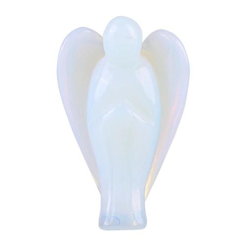 1,5 Pouce Belle Opale Naturelle Forme D'ange Cristal De Gurison Pierre Cadeau