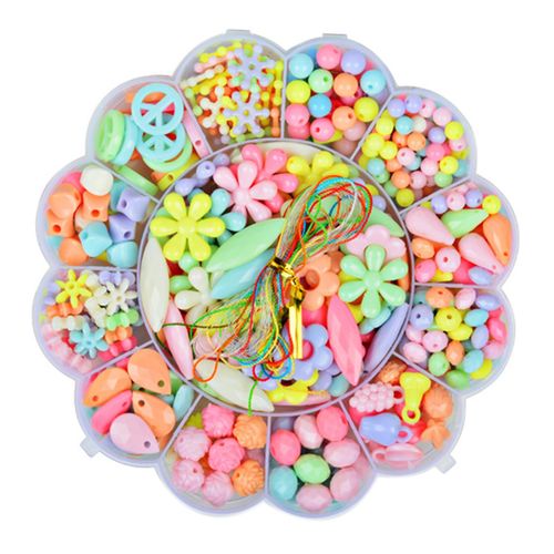 1 Bote De Perles Pour Boucles D'Oreilles, Ensemble De Perles Pour La Fabrication De Bijoux, Pour Enfant En Bas ge, 6, 7, 8, 9, 10, 11 Et 12 Ans