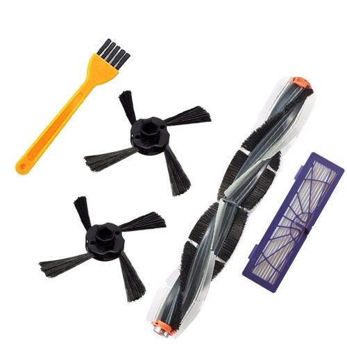 1 brosse principale + 1 filtre + 2 brosses laterales + 1 brosse de nettoyage pour Neato Botvac 70E 75 80 85 aspirateurs robots