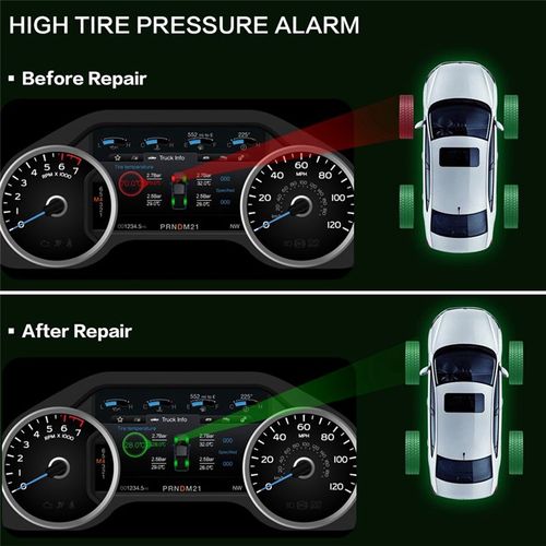 1 Capteur Mx Programmable 315mhz + 433mhz Universel 2 En Systme De Surveillance La Pression Des Pneus Tpms Outil-Programme Pour-