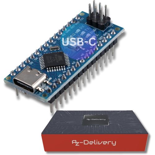 1 Carte Az-Nano V3 Avec Port Usb-C Avec Atmega328 Ch340 Dj Soude,Version Amliore Avec E-Book!