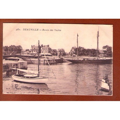 1 Carte Postale Ancienne Deauville Bassin Des Yachts