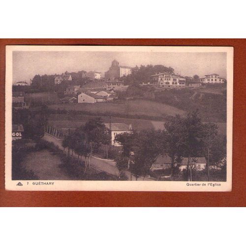 1 Carte Postale Ancienne Guethary Quartier De L Eglise