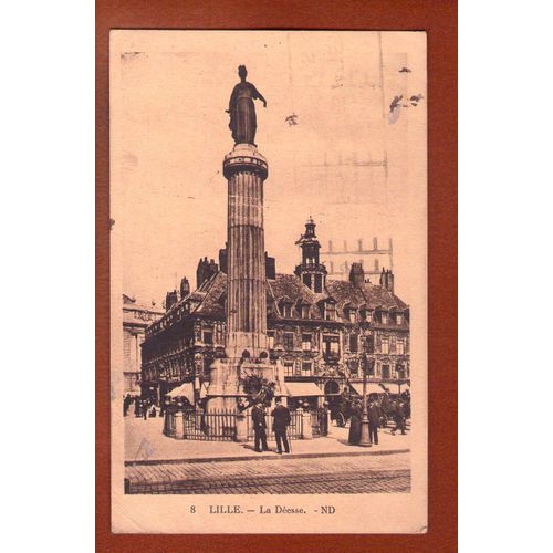 1 Carte Postale Ancienne Lille La Deesse
