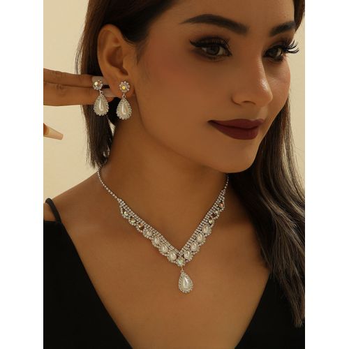 1 Collier 2 Boucles D'oreilles, Ensemble De Mariage De Marie Collier De Mariage De Mode Ensemble De Robe De Marie Chane, Accessoires