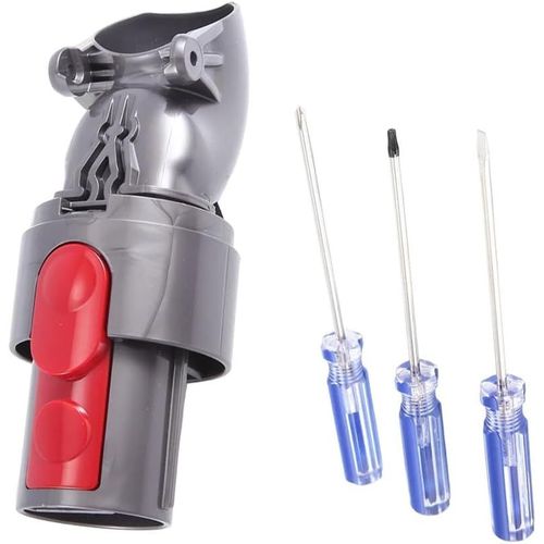 1 connecteur de tte d'aspiration  entranement direct pour aspirateur Dyson V8 V10 SV10 SV12, connecteur d'accessoires de rechange avec 3 tournevis