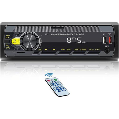 1 Din Car Radio avec Bluetooth Mains Libres Support Assistant Vocal et tlphone Mobile APP Control, Lecteur FM MP3, 2 x.[Z1741]