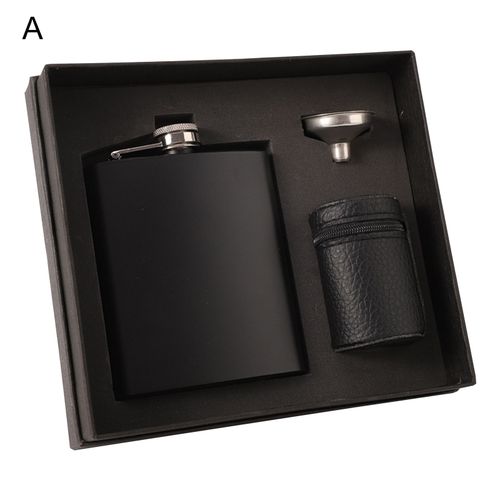 1 Ensemble De Flacons De Hanche Rsistants Aux Chocs, Bonne Capacit D'tanchit, Flacon De Poche Portable De 7oz Pour Whisky Et Liqueur, Pour Hommes-Un
