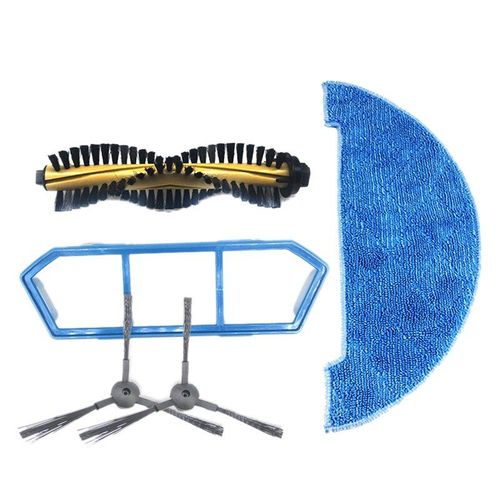 1 ensemble Robot aspirateur pieces tissu vadrouille + brosse princiPLe + filtre pour Chuwi Ilife T4 A4 Robot nettoyeur Cte brosse filtre ensemble