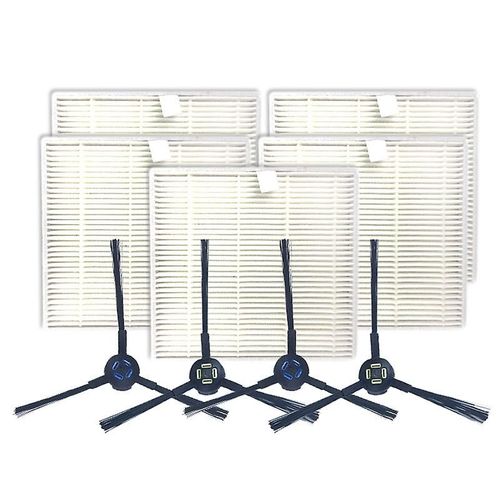 1 Ensemble Robot Aspirateur Pices Brosses Latrales + Filet Filtrant pour V8S V80 Robot Nettoyeur Balayage Robo