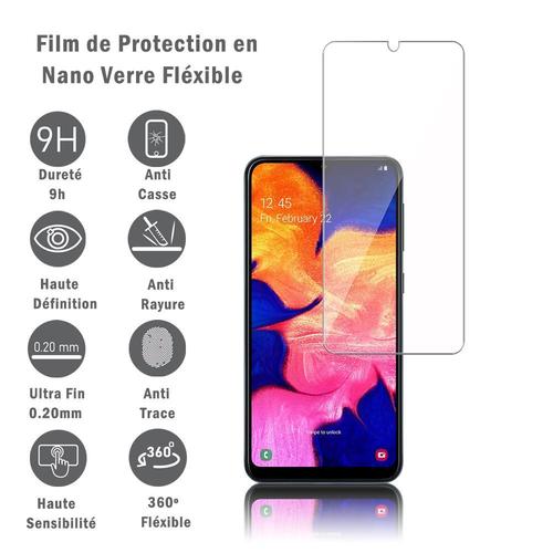 1 Film Protection D'cran En Verre Nano Flxible Pour Samsung Galaxy A10 6.2