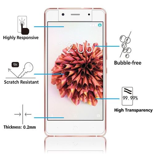 1 Film Verre Tremp Pour Bq Aquaris X5 Plus 5.0