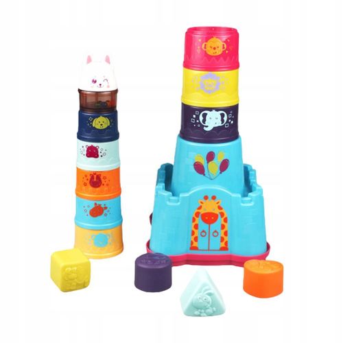 1 jeu de blocs d'empilage de puzzle 3d pour tout-petits,Jouet 3 4 5 6 7 + 8 Ans gar?on Fille Cadeau pour Les Enfants