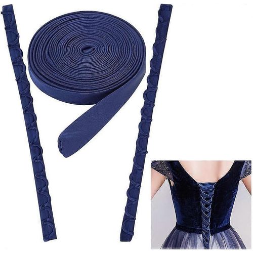 1 Lot De Fermetures clair De Rechange Pour Robe De Marie, Bleu Nuit, Rglables, Accessoires Pour Robe De Bal