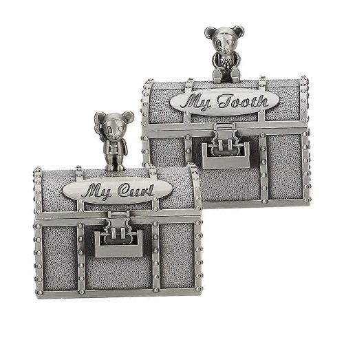 1 Paire De Bijoux De Dent De Bb Bote  Bijoux En Forme De Souris De Collection De Cheveux Bote D'artisanat Cadeau Ornement