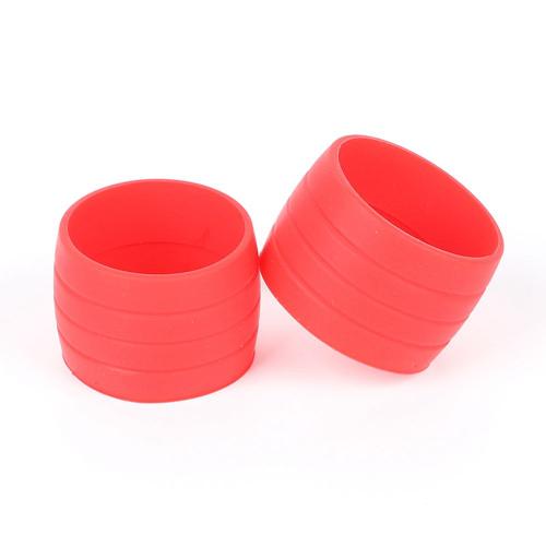 1 Paire De Bouchons De Bague De Fixation De Sangle lastique En Silicone De Vlo Boucles Impermables Rsistantes  L'usure Pour De Barre De Vlo De Route, Rouge