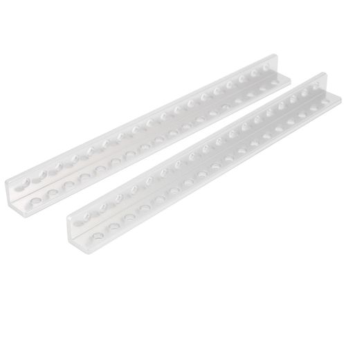 1 paire de canaux de faisceau en forme de L, 18 trous, 310300180152 pièces de Robot, Kit de bricolage 12x12x152mm