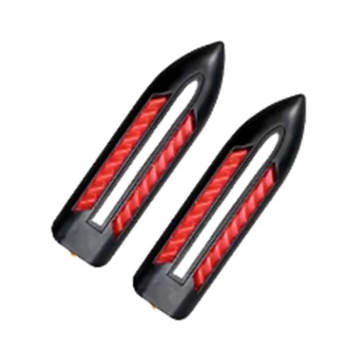 1 Paire De Feu De Direction Lampe Latrale Dc12v Forme De Lame Auto Voiture Led Feux Latraux Marqueur Clignotant Feux Accessoires