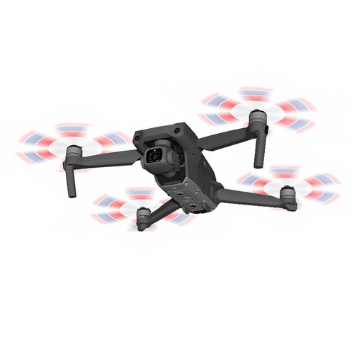1 Paire De Lame De Drone Silencieux  Faible Bruit Mini Hlice De Drone Portable Pour Dji Air 2s_Red Bleu Blanc