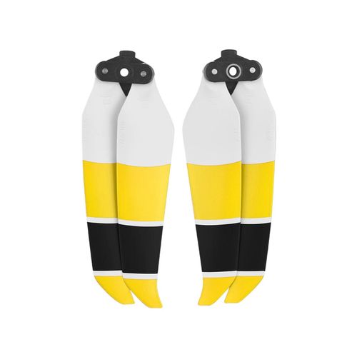 1 Paire De Lame De Drone Silencieux  Faible Bruit Mini Hlice De Drone Portable Pour Dji Air 2s_Yellow Noir Blanc