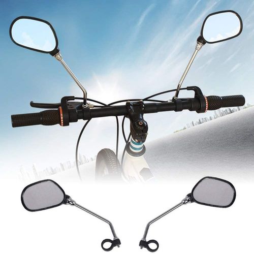 1 paire de rétroviseurs de vélo rotatifs et réglables grand angle de vue arrière avec lentille