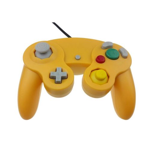 1 Pc Jaune - Manette De Jeu Filaire Pour Jeu Ngc Gamecube Wii Et Wiiu, Joystick, Accessoire