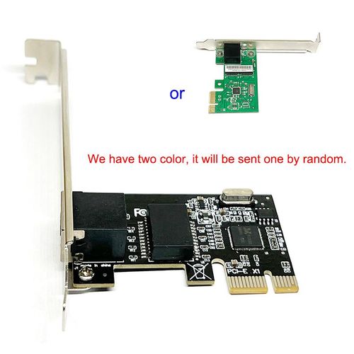 1 PCS - Carte rseau Gigabit Ethernet PCI Express PCI E, 10 Mbps, 100 Mbps, 1000Mbps, adaptateur LAN, port RJ45, RTL811/s, pilote gratuit pour PC de bureau Win7