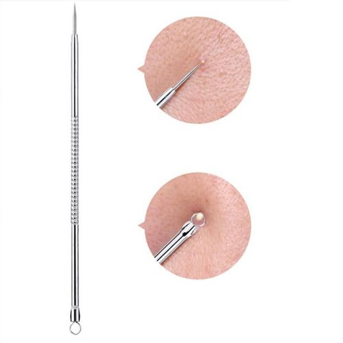 1 Pieces En Acier Inoxydable Noir Tte Boutons Acne Aiguille Outil Soins Du Visage Points Noirs Acne Dissolvant Aiguilles Points Noirs Enlevement Livraison Gratuite