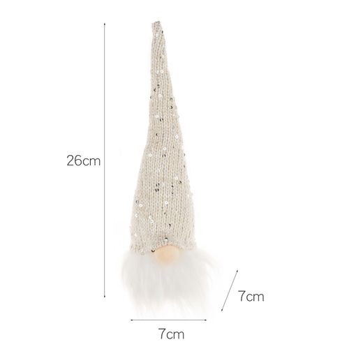 1 Pice Dcoration De Nol Blanche Veilleuse Personnage De Fort Avec Lumire Pendentif Nain Sans Visage Pendentif De Nol Lumineux