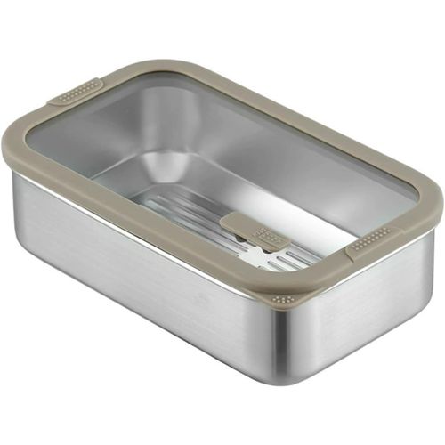 1 Pice Lunch Box,Plat Inox Avec Couvercle,Bento Box Umami,Lunch Box Chauffante,Peut tre Chauff Dans Un Four  Micro-Ondes,Matriaux Sains,Lger Et Portable,Acier Inoxydable 304