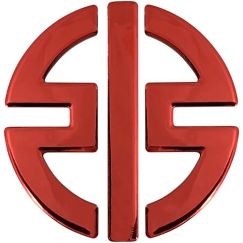 1 Piece Red - Badge Emblme 3d Pour Moto Kawasaki Ninja Z800 Z250 Z1000 Z400 Zx9r Z400 Zx6r H2r Z650, Autocollant Pour Roue De Rservoir (Couleur : 1 Piece Red)