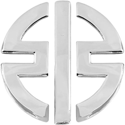 1 Piece Silver - Badge Emblme 3d Pour Moto Kawasaki Ninja Z800 Z250 Z1000 Z400 Zx9r Z400 Zx6r H2r Z650, Autocollant Pour Roue De Rservoir (Couleur : 1 Piece Silver)