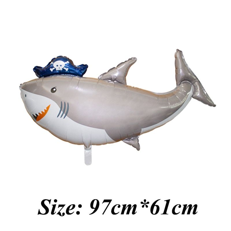 1 Pieces Grand Poisson Animaux Ballons Fete D Anniversaire Requin Homard Pieuvre Jouets Gonflables Mer Theme Fete Decorations Douche Enfants Jouet Big Pirate Shark Rakuten