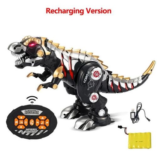 1 pices jouet - Dinosaure RC haute Simulation 2.4G avec tlcommande intelligente, animaux, Robot avec lumires musicales, queue de marche, balanoire, cadeau