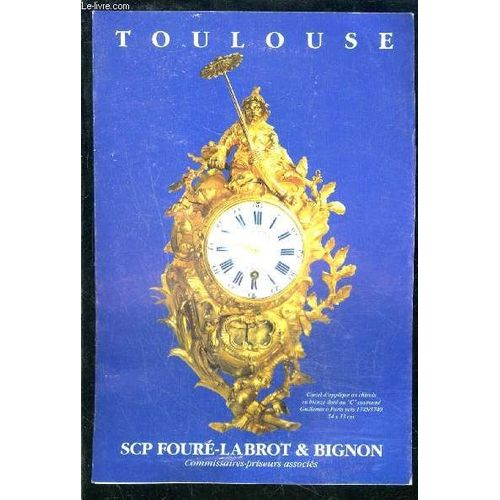 1 Plaquette: Vente Aux Encheres- Toulouse Scp Foure Labrot & Bignon- Beaux Bijoux Anciens Et Modernes- Argenterie Ancienne- Mobilier Ancien...   de BIGNON