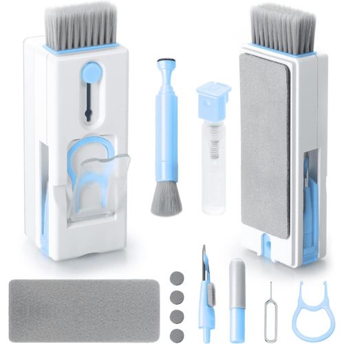 1 Set Kit Nettoyage Clavier, Bleu, 11 En 1 Nettoyeur Claviers Pc Multifonctionnel, Keyboard Cleaner Brosse  Outils, Pour Tablette, TLPhones, Ordinateur, Couteurs
