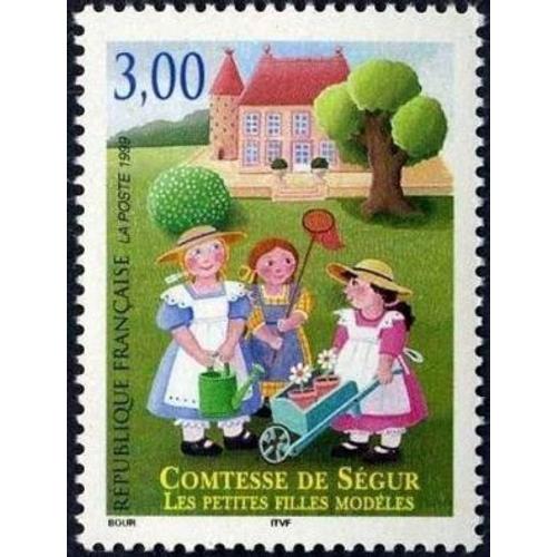 1 Timbre France 1999, Neuf - Comtesse De Sgur  Les Petites Filles Modles  - Yt 3253
