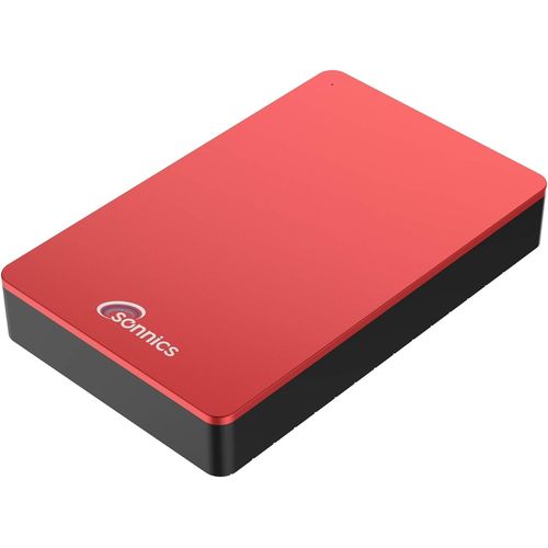 1 To Rouge Disque Dur Externe Bureau 3,5