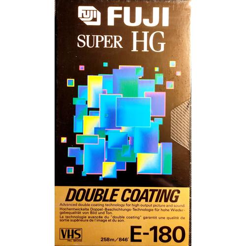 10 CASSETTES VHS E180 SHG FUJI