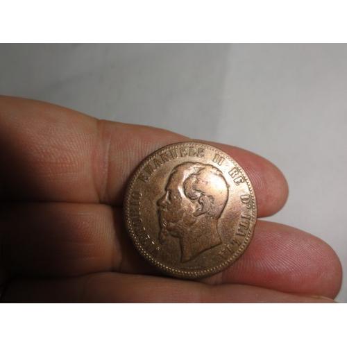 10 Centimes 1867 Italie Emmanuel 2